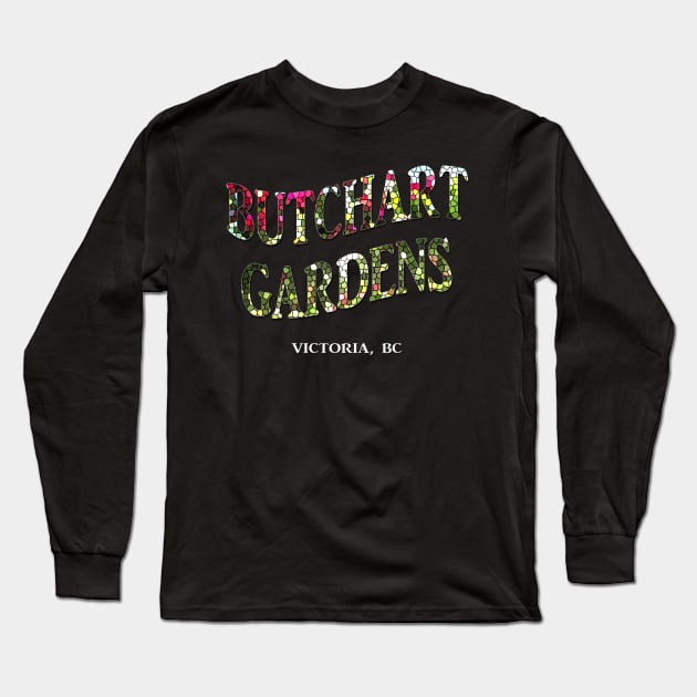 Butchart Gardens Mosaic Long Sleeve T-Shirt by swiftjennifer